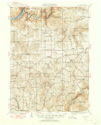 1922 Map of Tionesta, 1953 Print