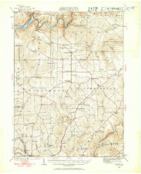 1922 Map of Tionesta, 1958 Print