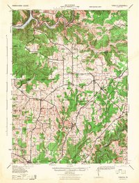 preview thumbnail of historical topo map of Clarion County, PA in 1946