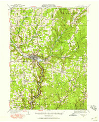 1927 Map of Titusville, 1958 Print