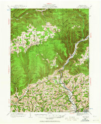 preview thumbnail of historical topo map of Lycoming County, PA in 1921
