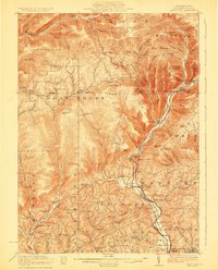 preview thumbnail of historical topo map of Lycoming County, PA in 1923