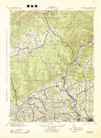 preview thumbnail of historical topo map of Lycoming County, PA in 1944