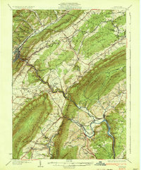 preview thumbnail of historical topo map of Tyrone, PA in 1933