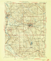 Download a high-resolution, GPS-compatible USGS topo map for Union City, PA (1944 edition)