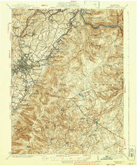 preview thumbnail of historical topo map of Uniontown, PA in 1939