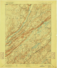 1893 Map of Pike County, PA, 1916 Print
