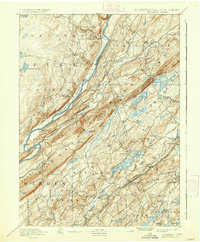 1893 Map of Pike County, PA, 1937 Print