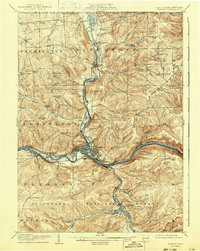 preview thumbnail of historical topo map of Warren, PA in 1908