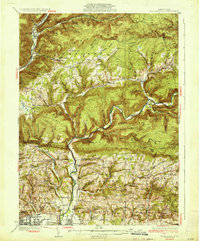 Download a high-resolution, GPS-compatible USGS topo map for Warrensville, PA (1934 edition)