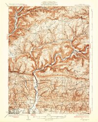 Download a high-resolution, GPS-compatible USGS topo map for Warrensville, PA (1934 edition)