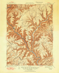 Download a high-resolution, GPS-compatible USGS topo map for Waterville, PA (1951 edition)