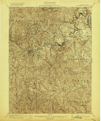 1904 Map of Waynesburg, 1921 Print