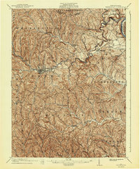 1904 Map of Waynesburg, 1943 Print