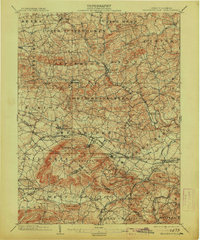 1902 Map of Wernersville, 1913 Print