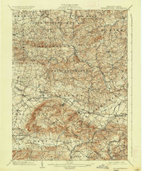 1902 Map of Wernersville, 1936 Print