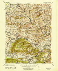 Download a high-resolution, GPS-compatible USGS topo map for Wernersville, PA (1953 edition)