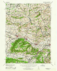 Download a high-resolution, GPS-compatible USGS topo map for Wernersville, PA (1963 edition)