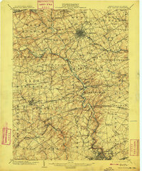 1904 Map of West Chester, 1908 Print