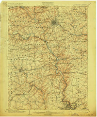 1904 Map of West Chester, 1915 Print