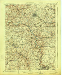 1904 Map of West Chester, 1924 Print