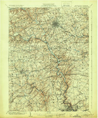 1904 Map of West Chester, 1932 Print