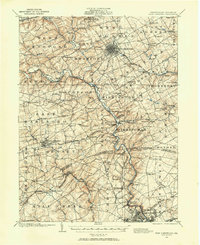 1901 Map of West Chester, 1958 Print