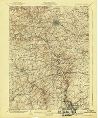 1904 Map of West Chester, 1943 Print