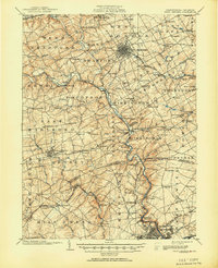 1904 Map of West Chester, 1951 Print