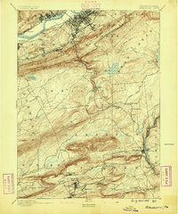 1891 Map of Wilkesbarre