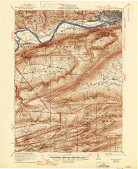 1923 Map of Williamsport, PA, 1946 Print