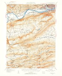 preview thumbnail of historical topo map of Williamsport, PA in 1953