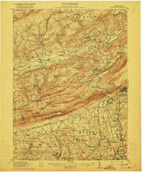 1916 Map of Brodheadsville, PA, 1922 Print