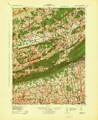 preview thumbnail of historical topo map of Wind Gap, PA in 1943