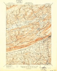1916 Map of Wind Gap, PA, 1950 Print