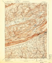 preview thumbnail of historical topo map of Wind Gap, PA in 1916