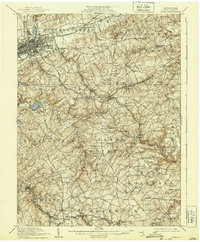 1910 Map of York, 1939 Print