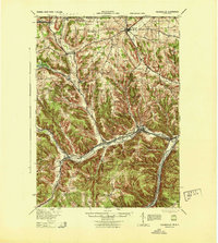 Download a high-resolution, GPS-compatible USGS topo map for Youngsville, PA (1943 edition)