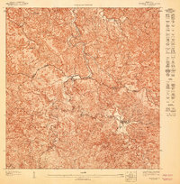preview thumbnail of historical topo map of Adjuntas County, PR in 1947