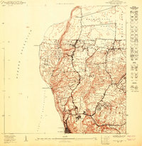 Download a high-resolution, GPS-compatible USGS topo map for Aguadilla NE, PR (1950 edition)