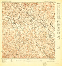 preview thumbnail of historical topo map of San Sebastián County, PR in 1950