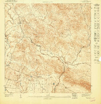 preview thumbnail of historical topo map of Coamo County, PR in 1947
