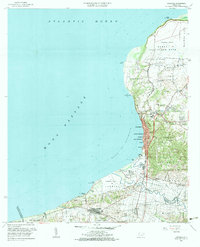 1960 Map of Aguadilla, 1983 Print
