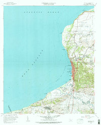 1960 Map of Aguadilla, 1983 Print