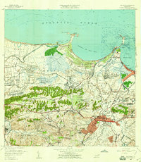 1957 Map of Bayamon, 1959 Print