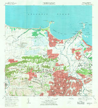 1969 Map of Bayamon, 1971 Print