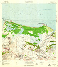 1957 Map of Carolina, PR, 1959 Print
