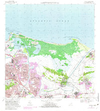 1969 Map of Carolina, PR, 1982 Print