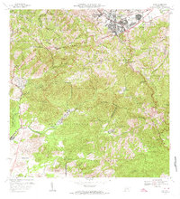 preview thumbnail of historical topo map of Cayey, PR in 1972