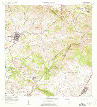 preview thumbnail of historical topo map of Coamo, PR in 1960
